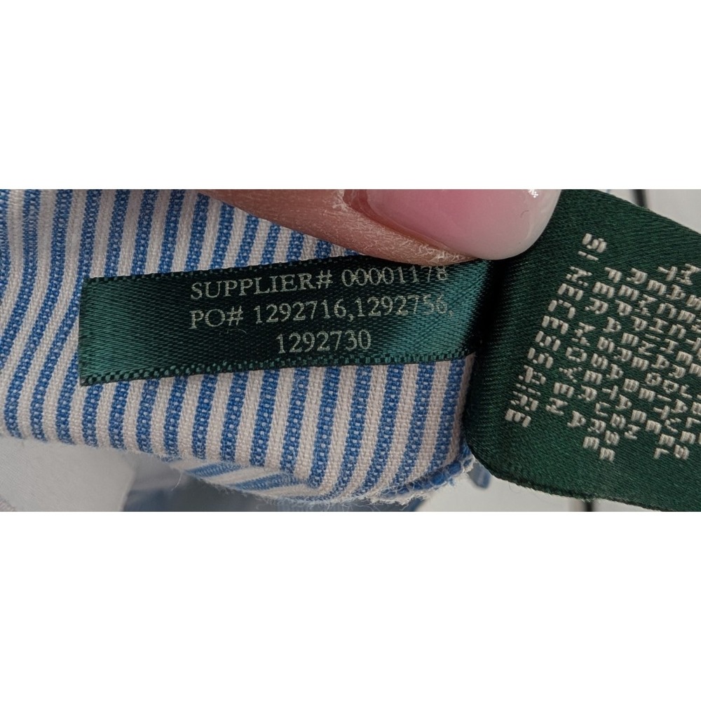 LRL Ralph Lauren‎ Active Blue White Stripe Bermuda Shorts Classic Preppy Golf 4 - Picture 11 of 12